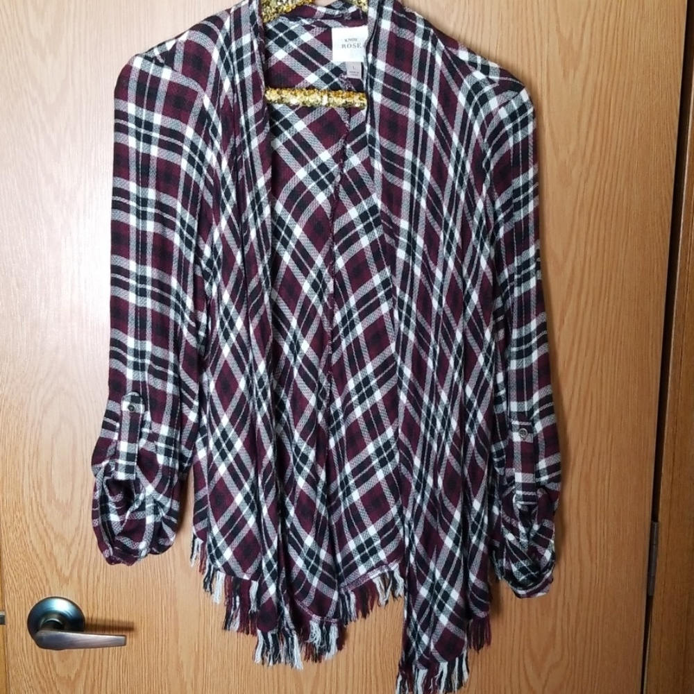 New Plaid Knox Rose Cardigan